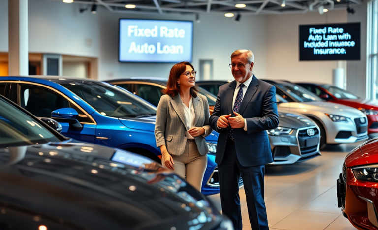 Image illustrant le Crédit Auto Premium avec assurance incluse et taux fixe.